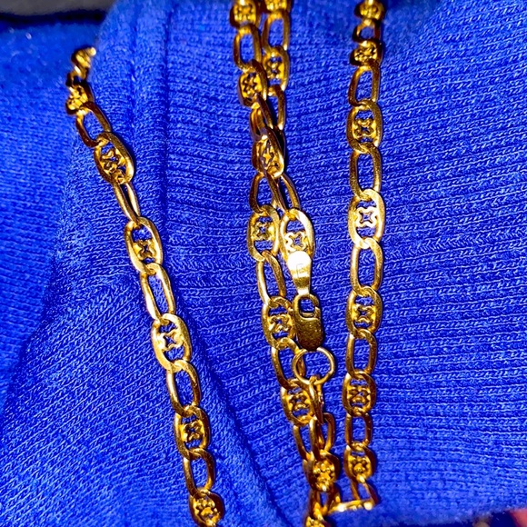 Real gold 14k also 16 grams average size necklace